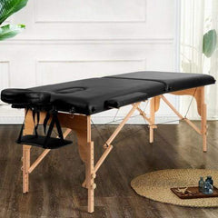 Starwood Rack Health & Beauty Portable Adjustable Facial Spa Bed  with Carry Case-Black