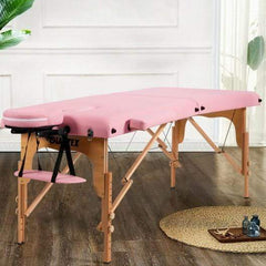 Starwood Rack Health & Beauty Portable Adjustable Facial Spa Bed  with Carry Case-Pink