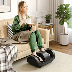 Shiatsu Foot Massager with Kneading and Heat Function -Gray