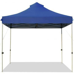 Starwood Rack Canopies & Gazebos 10' x 10' Portable Pop Up Canopy Event Party Tent Adjustable with Roller Bag-Blue