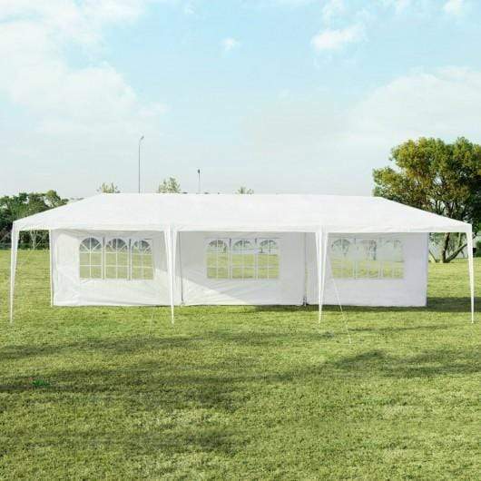 Starwood Rack Canopies & Gazebos 10' x 30' Outdoor Party Wedding 5 Sidewall Tent Canopy Gazebo