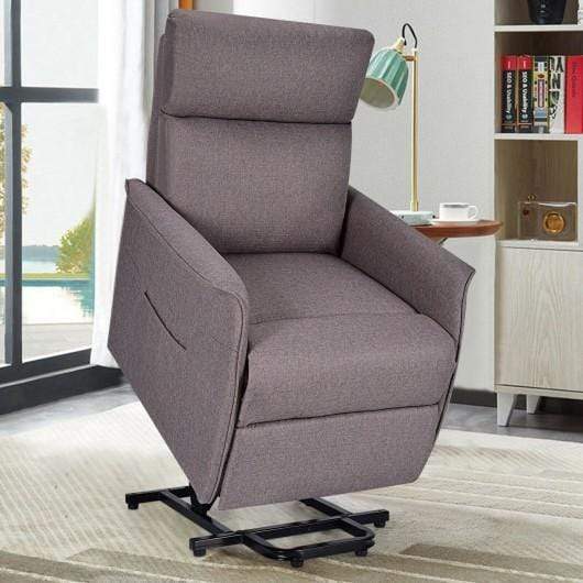 Starwood Rack Health & Beauty Electric Power Fabric Padded Lift Massage Chair Recliner Sofa-Beige