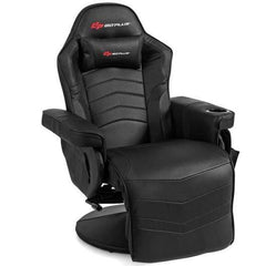 StarWood Rack Health & Beauty Ergonomic High Back Massage Gaming Chair with Pillow-Black