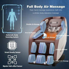 StarWood Rack Health & Beauty Full Body Zero Gravity Massage Chair with SL Track  Heat