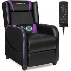 StarWood Rack Health & Beauty Home Massage Gaming Recliner Chair-Purple