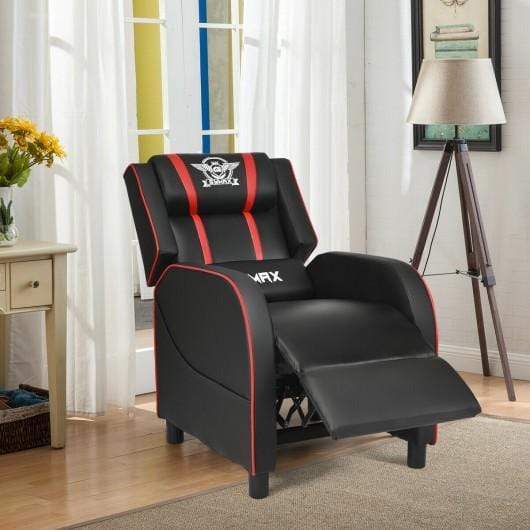 Starwood Rack Health & Beauty Massage Racing Gaming Single Recliner Chair-Red