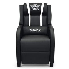 Starwood Rack Health & Beauty Massage Racing Gaming Single Recliner Chair-White