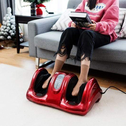 Starwood Rack Health & Beauty Shiatsu Foot Massager with Remote Control-Wine