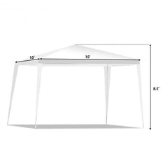 Starwood Rack Home & Garden 10 x 10 ft Outdoor Wedding Party Canopy Tent for Backyard