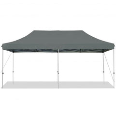 Starwood Rack Home & Garden 10'x20' Adjustable Folding Heavy Duty Sun Shelter with Carrying Bag-Gray