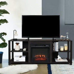Starwood Rack Home & Garden 18" Electric Fireplace Freestanding Wall-Mounted Heater with Adjustable LED Flame