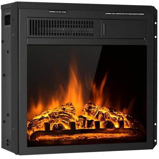 Starwood Rack Home & Garden 18" Electric Fireplace Insert Freestanding and Recessed Heater Log Flame Remote