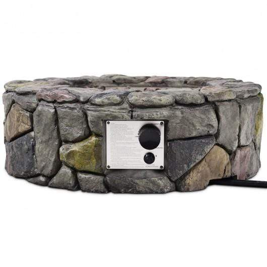 Starwood Rack Home & Garden 28" Propane Gas Fire Pit with Lava Rocks and Protective Cover