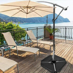 StarWood Rack Home & Garden 4 Pcs 195 lbs Patio Cantilever Offset Umbrella Base Weight Sand
