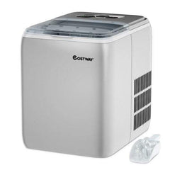 Starwood Rack Home & Garden 44 lbs Portable Countertop Ice Maker Machine with Scoop-Silver