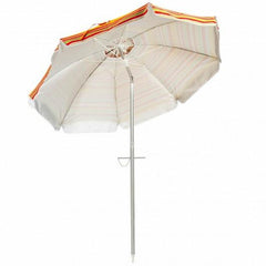 StarWood Rack Home & Garden 6.5 ft Sun Shade Patio Beach Umbrella with Carry Bag without Weight Base-Orange