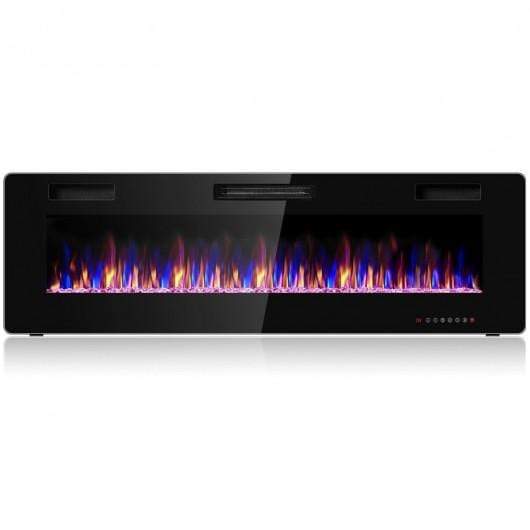 StarWood Rack Home & Garden 60" Recessed Ultra Thin Mounted Wall Electric Fireplace