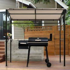 Starwood Rack Home & Garden 7' x 4.5' Grill Gazebo Outdoor Patio Garden BBQ Canopy Shelter-Beige
