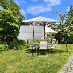 Starwood Rack Home & Garden 7 x 7 FT Sland Adjustable Portable Canopy Tent w- Backpack-White