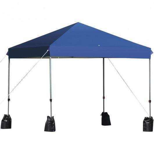 Starwood Rack Home & Garden 8’x8' Outdoor Pop up Canopy Tent  w-Roller Bag-Blue