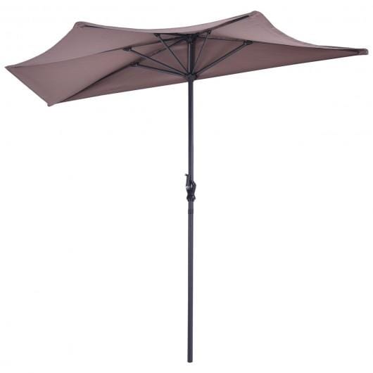 Starwood Rack Home & Garden 9' Half Round Patio Umbrella Sunshade without Weight Base