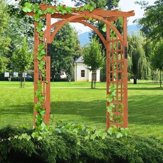 Starwood Rack Home & Garden Garden Archway Arch Lattice Trellis Pergola for Climbing Plants and Outdoor Wedding Bridal Decor