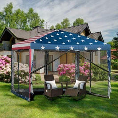 Starwood Rack Home & Garden Outdoor 10’ x 10’ Pop-up Canopy Tent Gazebo Canopy