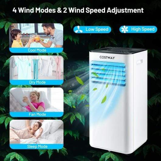 StarWood Rack Home & Garden Portable Air Conditioner 10000 BTU Evaporative Air Cooler Dehumidifier-White