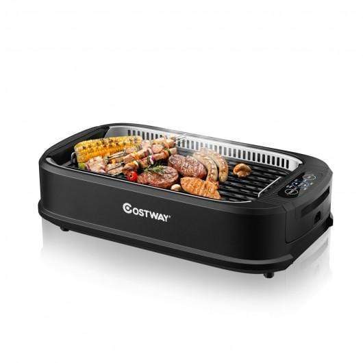 Starwood Rack Home & Garden Smokeless Electric Portable BBQ Grill with Turbo Smoke Extractor