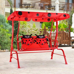 Starwood Rack Swing Chairs 2 Person Kids Patio Swing Porch Bench with Canopy